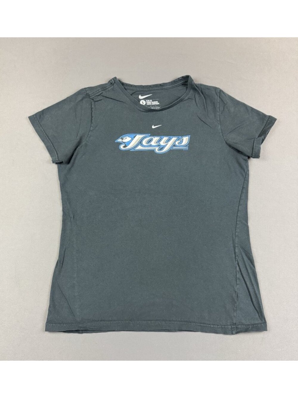 Vintage Y2K Nike Mid Swoosh Toronto Blue Jays MLB Baseball Womens Large Black T